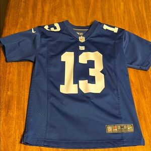 Nike Blue and White Football Jersey
